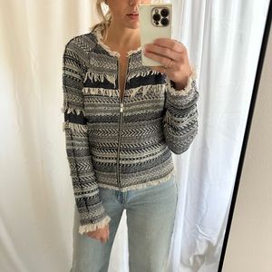 Club Monaco fringe jacket